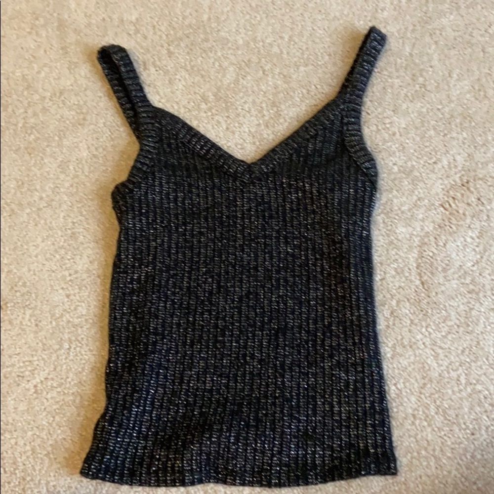 Black with sparkle tank top from American Eagle
